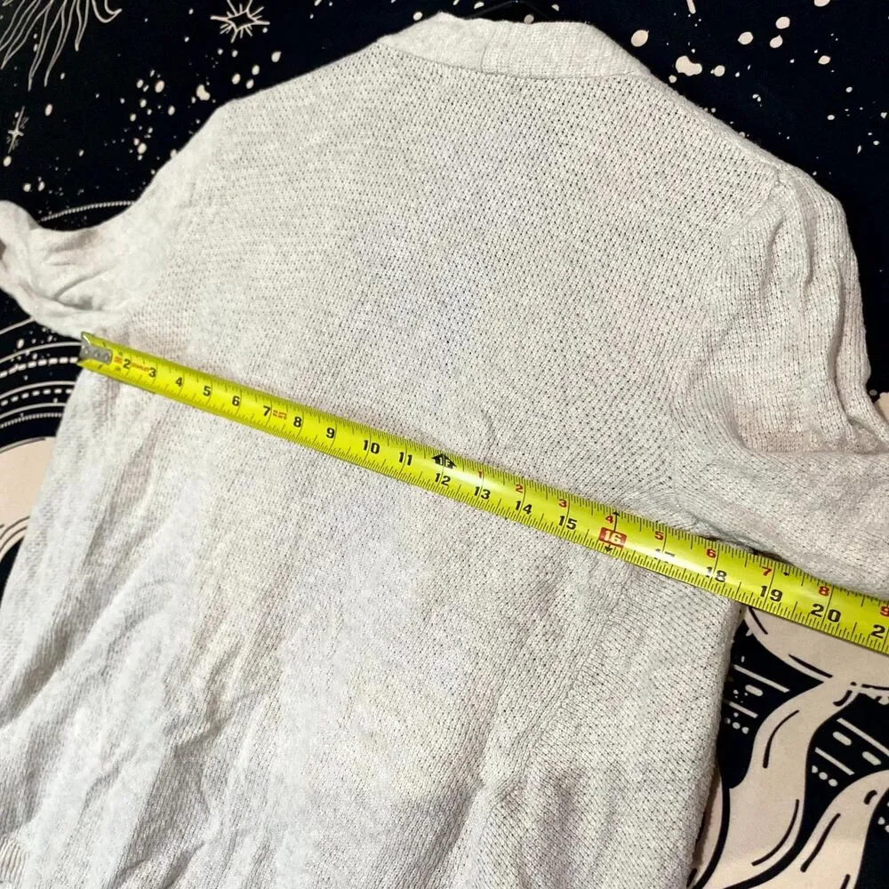 Banana Republic Cardigan Sweater Women’s XSP Beige Cotton Knit Duster Academia - Picture 6 of 7